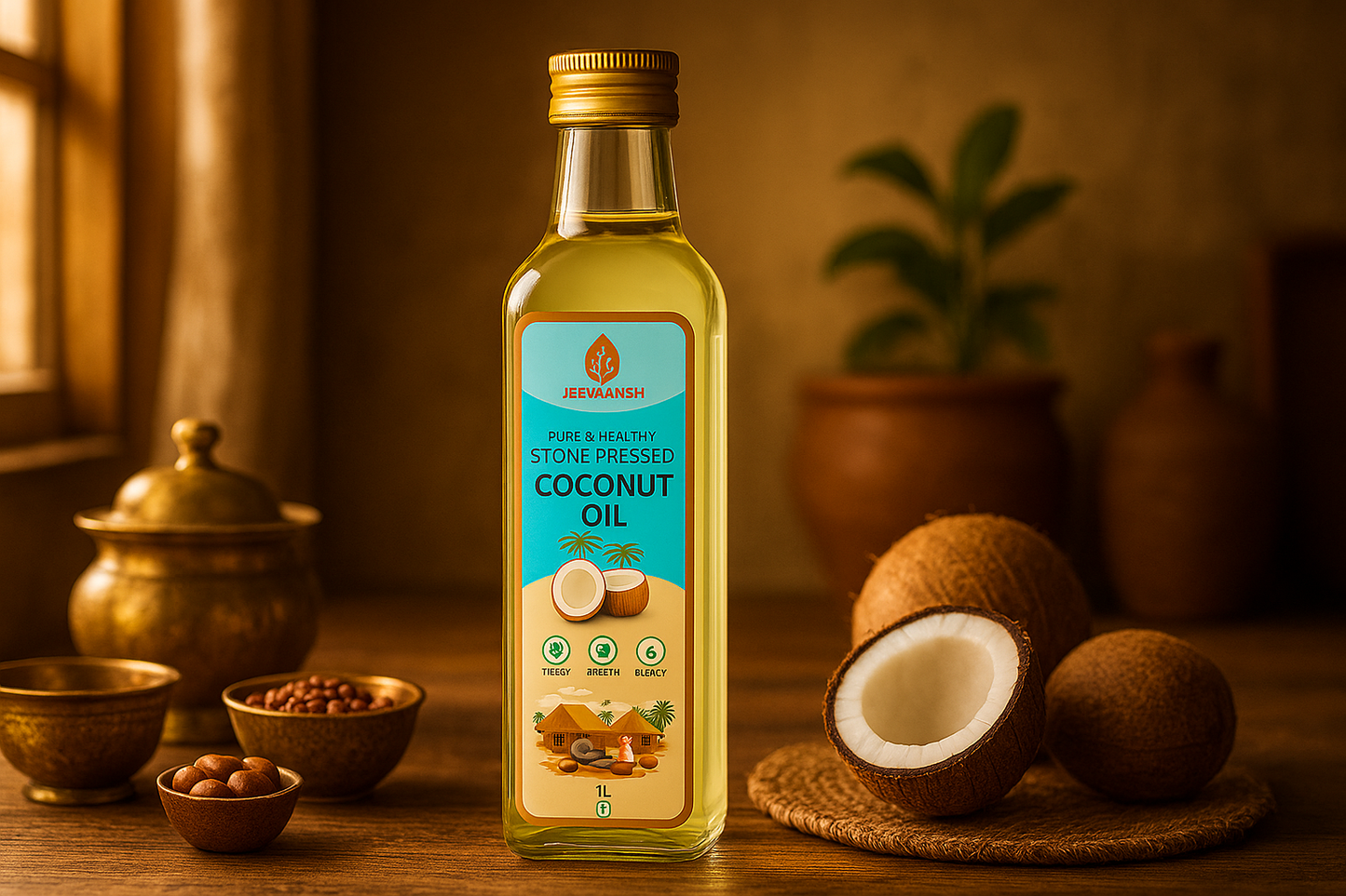 Stone Pressed Coconut Oil